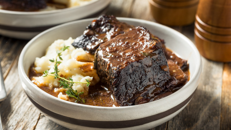 braised short ribs in a bowl