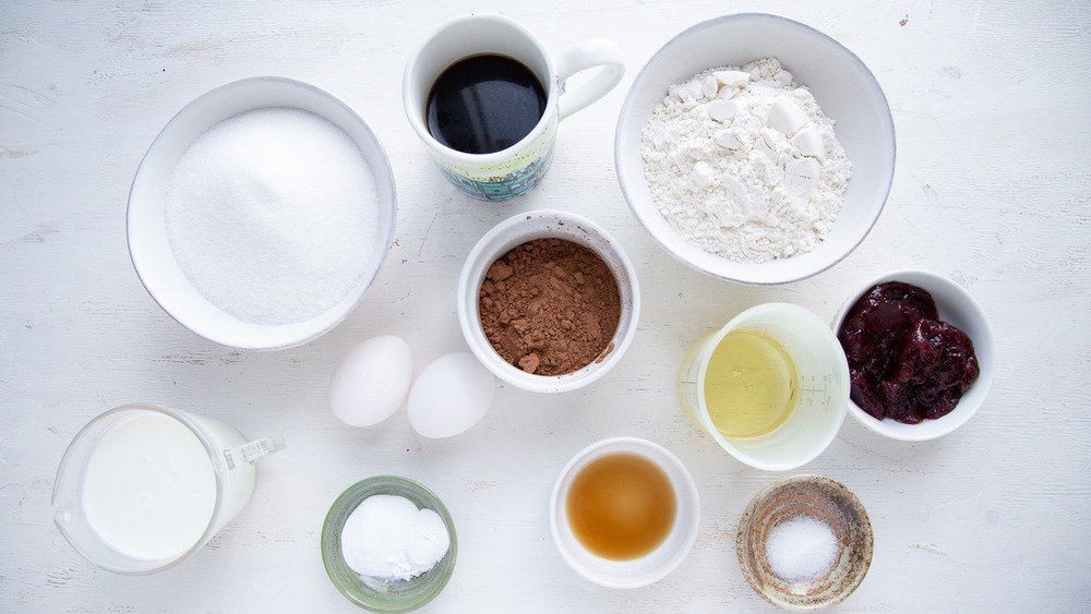 Ina Garten's chocolate cake with a twist ingredients