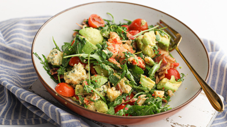 lobster salad in a bowl 