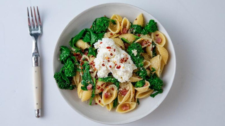 pasta with broccoli and pancetta