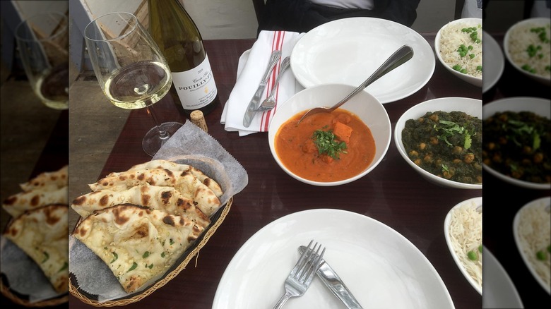 naan and curries Cardamom NYC