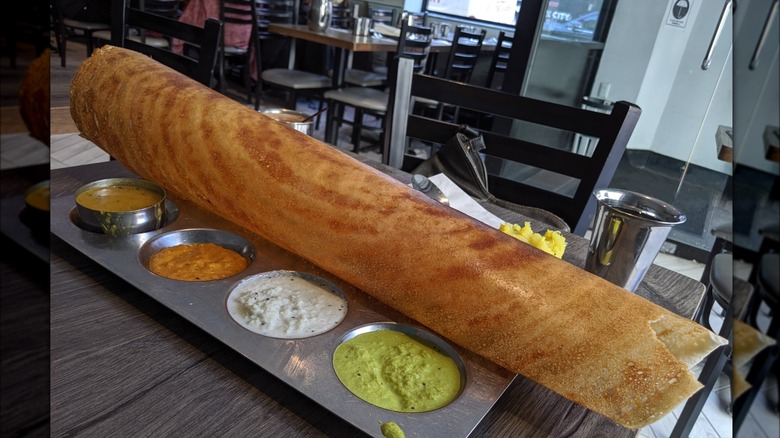 dosa at Saravanaa Bhavan NYC