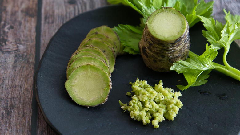 Plate of wasabi