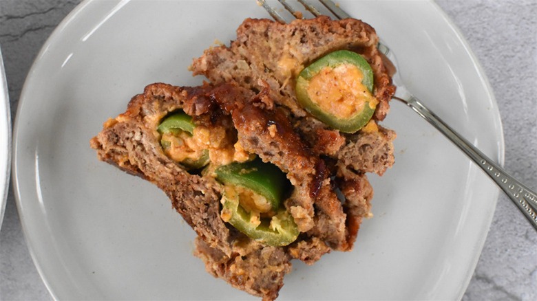 spicy grilled meatloaf slices