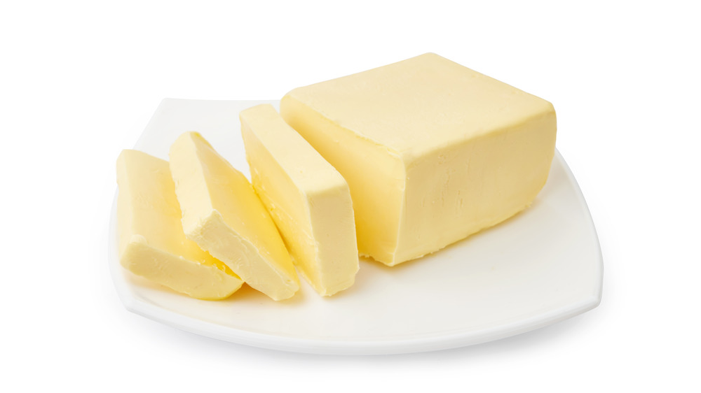 A plate of butter