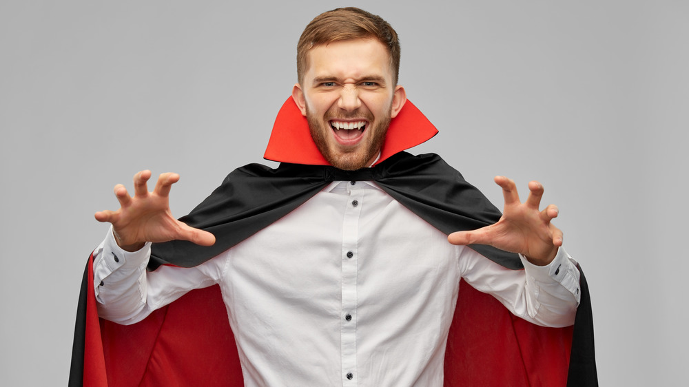 Man dressed as a vampire