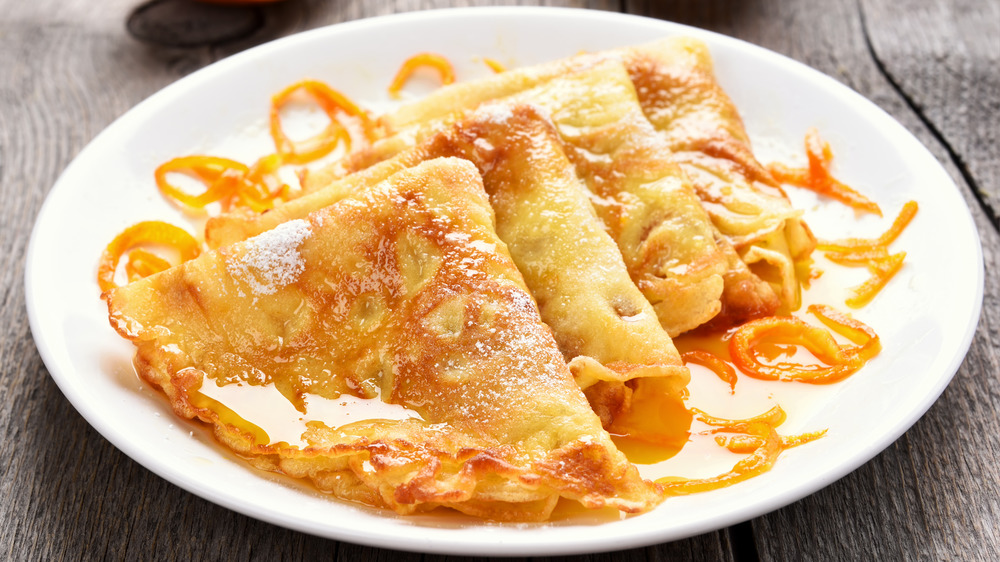 Crepes suzette dessert