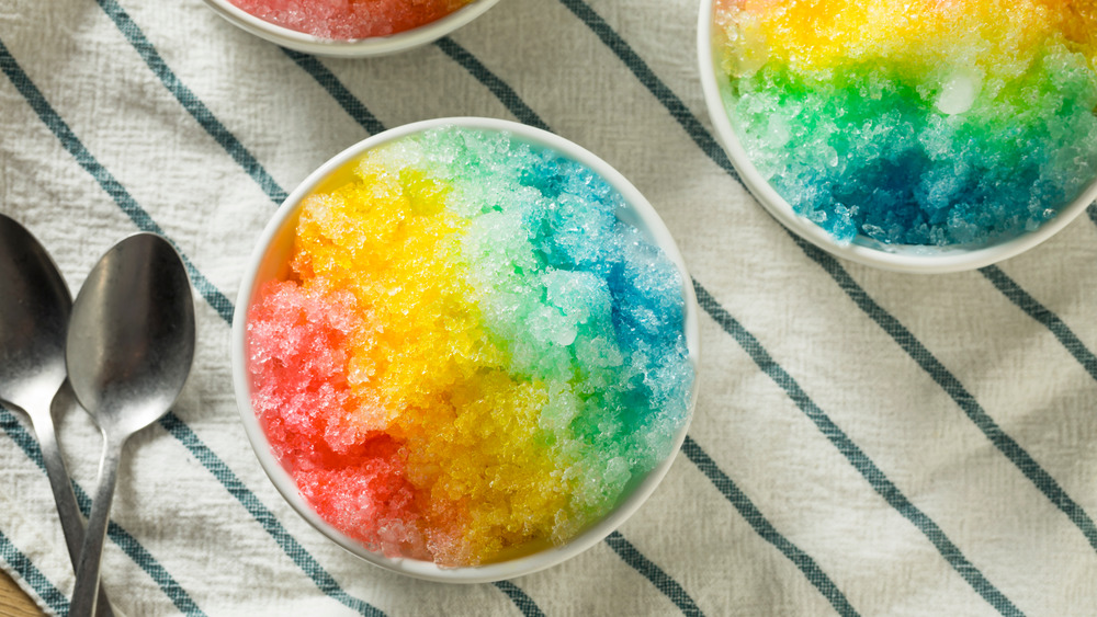 Shave ice dessert