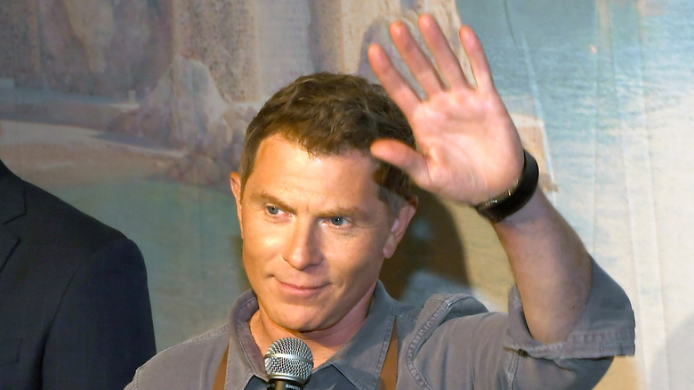 Bobby Flay waving goodbye