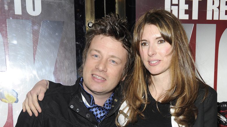 Jamie Oliver with wife Jools
