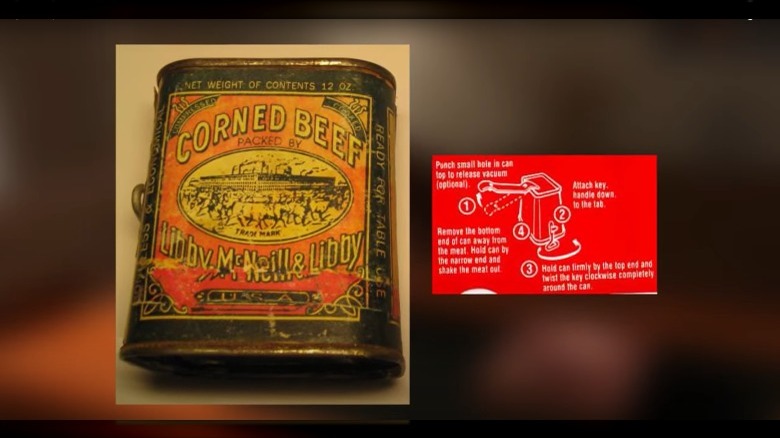 Old can of Libby's corned beef