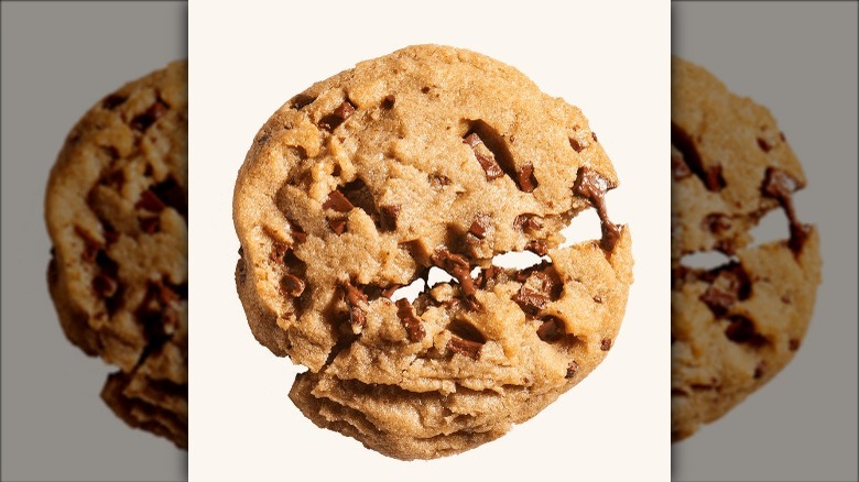 broken chocolate chunk cookie