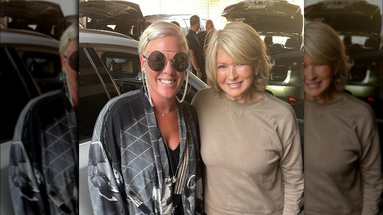 Martha Stewart and singer Pink