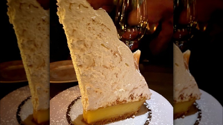 slice of lemon meringue pie