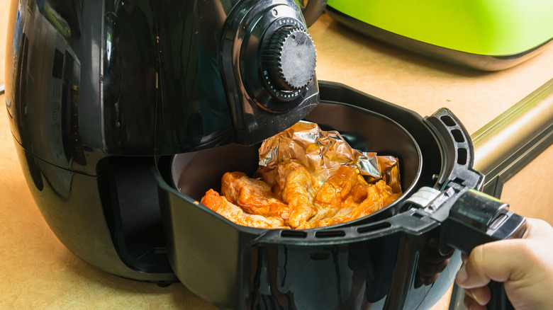 Cooking chicken in air fryer