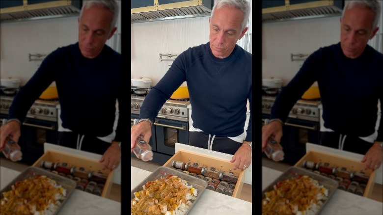 Geoffrey Zakarian cooking chili