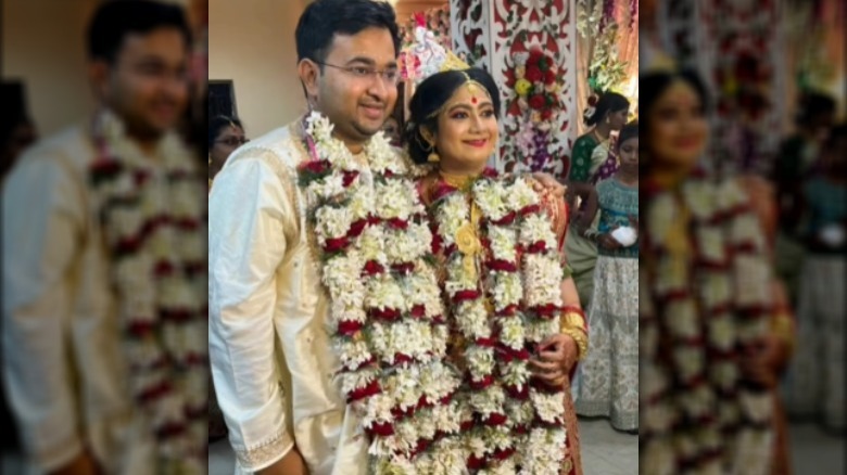 Rahul Mandal and wife Shreya