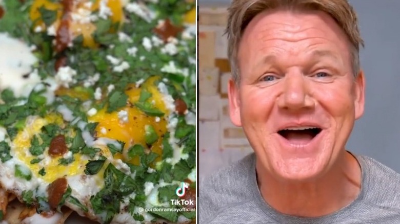 chilaquiles and Gordon Ramsay's reaction