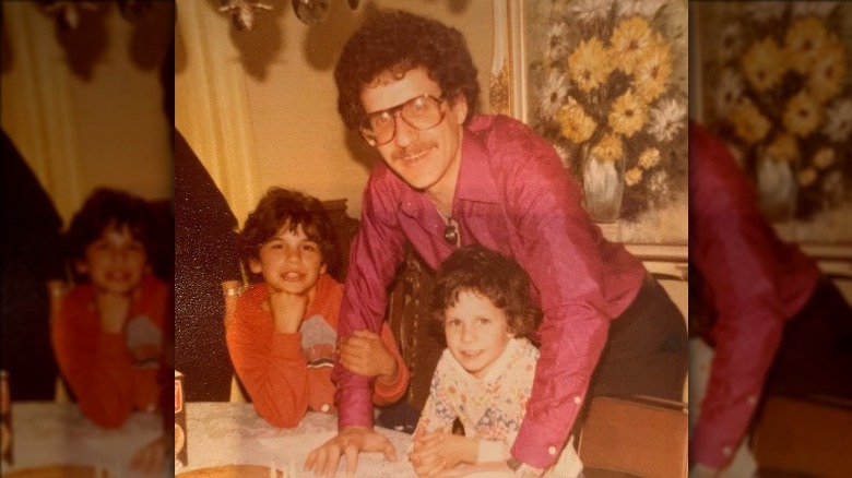 An Instagram photo from MIchael Symon of his dad in the 1970s