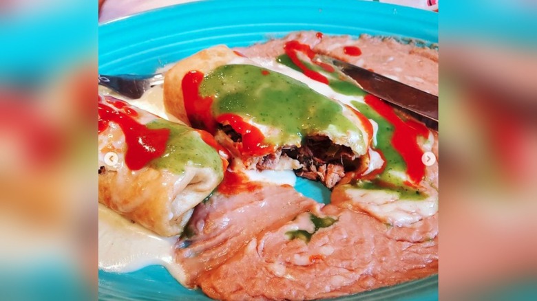 Sunny Anderson's chimichangas