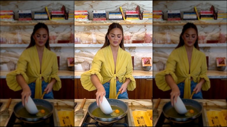 Chrissy Teigen's fried eggs