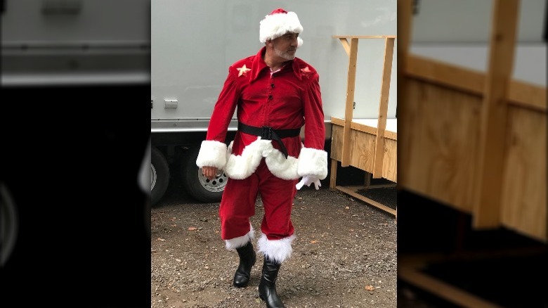 Paul Hollywood in a Santa suit