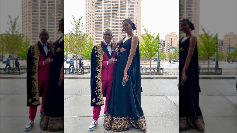 Marcus Samuelsson and Maya Haile before the 2022 Met Gala