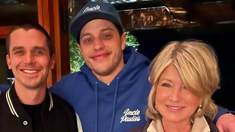 Martha Stewart with Pete Davidson and Antoni Porowski