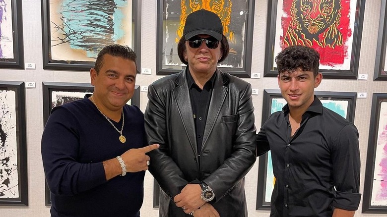 Gene Simmons with Buddy Valastro and son