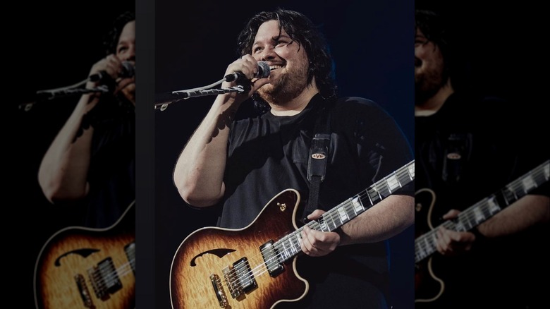 Wolfgang Van Halen in black