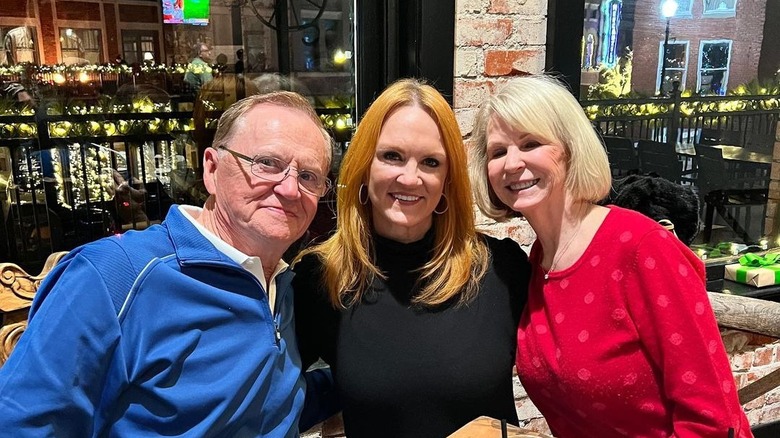 Ree Drummond with her dad on his birthday