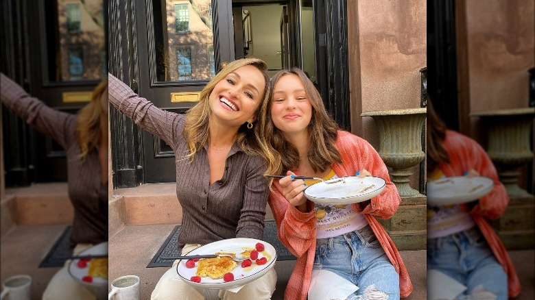 Giada De Laurentiis and Jade in a candid photo