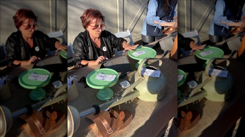 Great American Tag Sale Jadeite Cake Stands