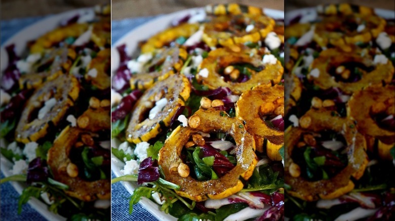 roasted delicata squash salad