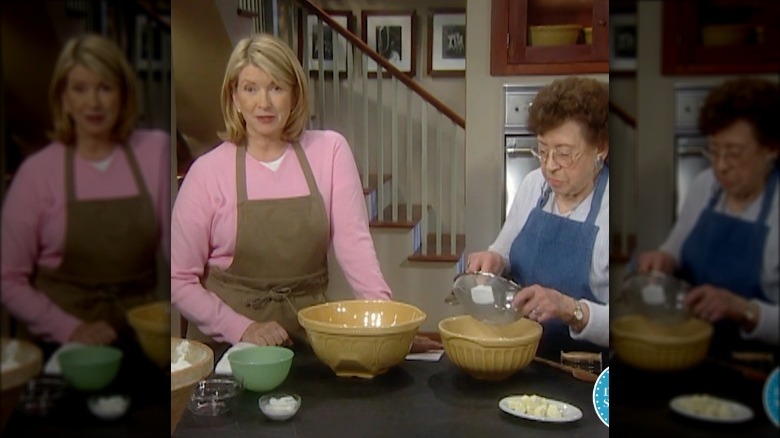 Martha Stewart cooking with Mom "Big Martha" Kostyra