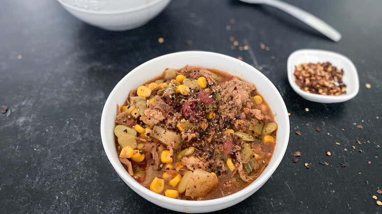 Bowl of delicious Brunswick stew