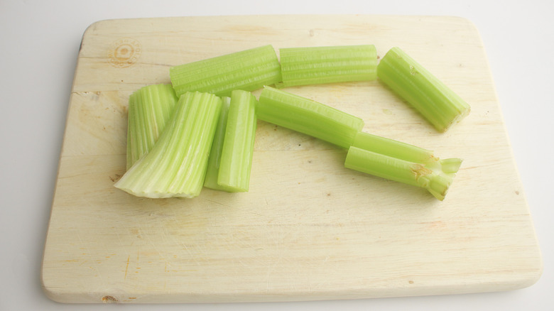 chopped celery