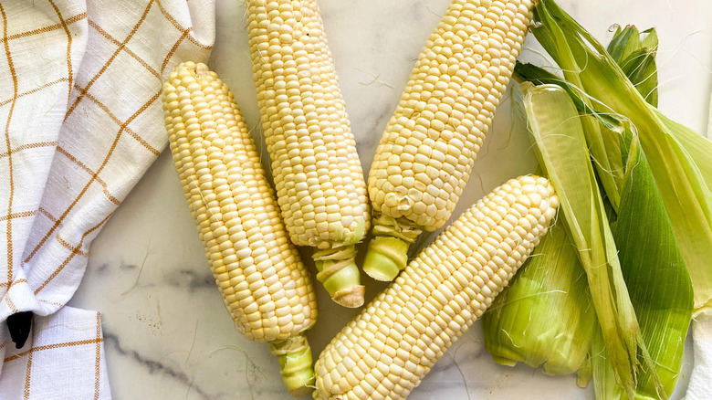 Husked corn for Instant Pot corn on the cob