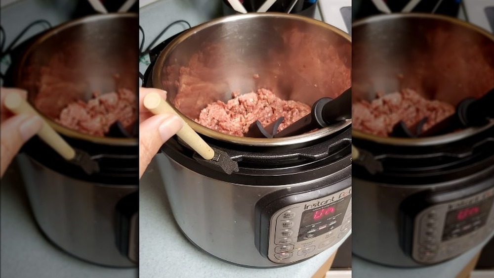 Instant pot on counter