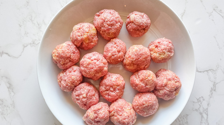 Italian Wedding Soup meatballs