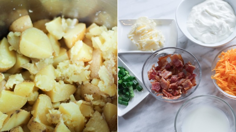 mashed potatoes for Instant Pot loaded mashed potatoes