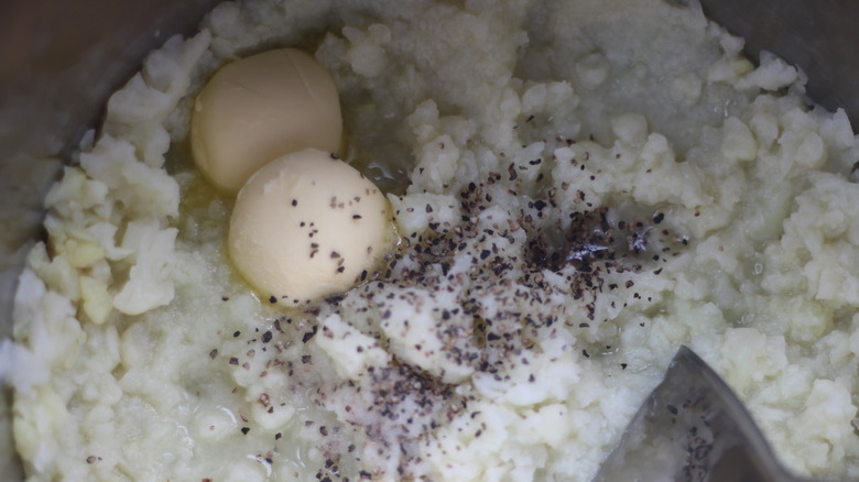 Instant Pot Mashed Cauliflower mashed 