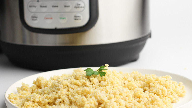 cooked millet with instant pot