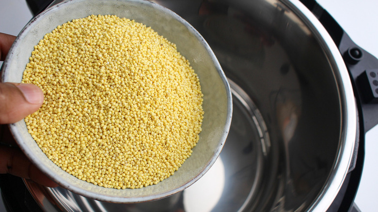 raw millet and instant pot