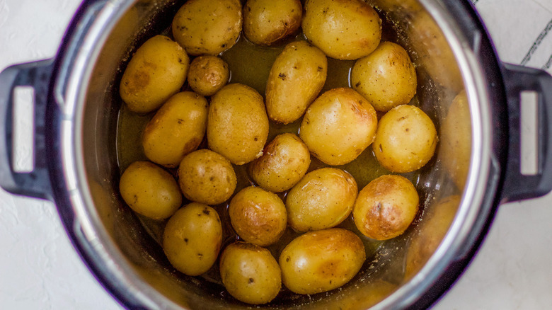 potatoes and liquid in instant pot