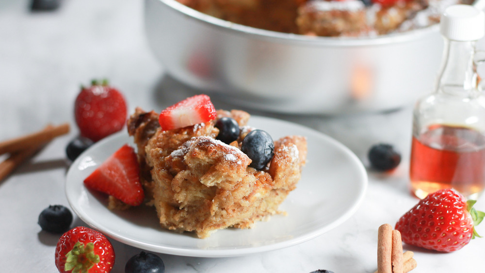 Snickerdoodle French toast casserole