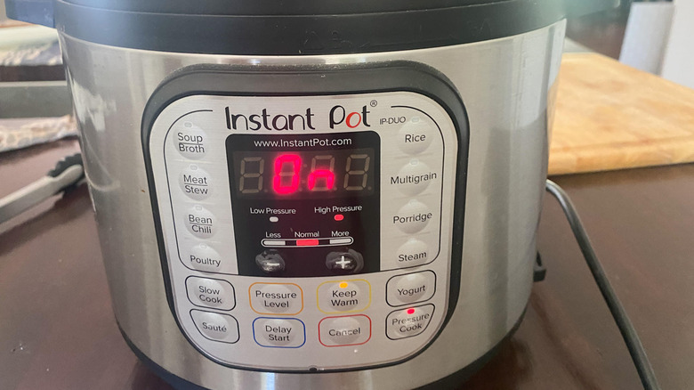 Instant Pot turned on