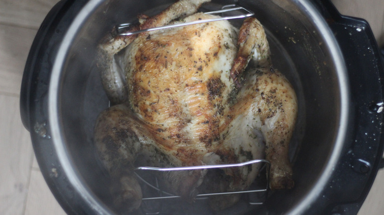 A chicken in the Instant Pot