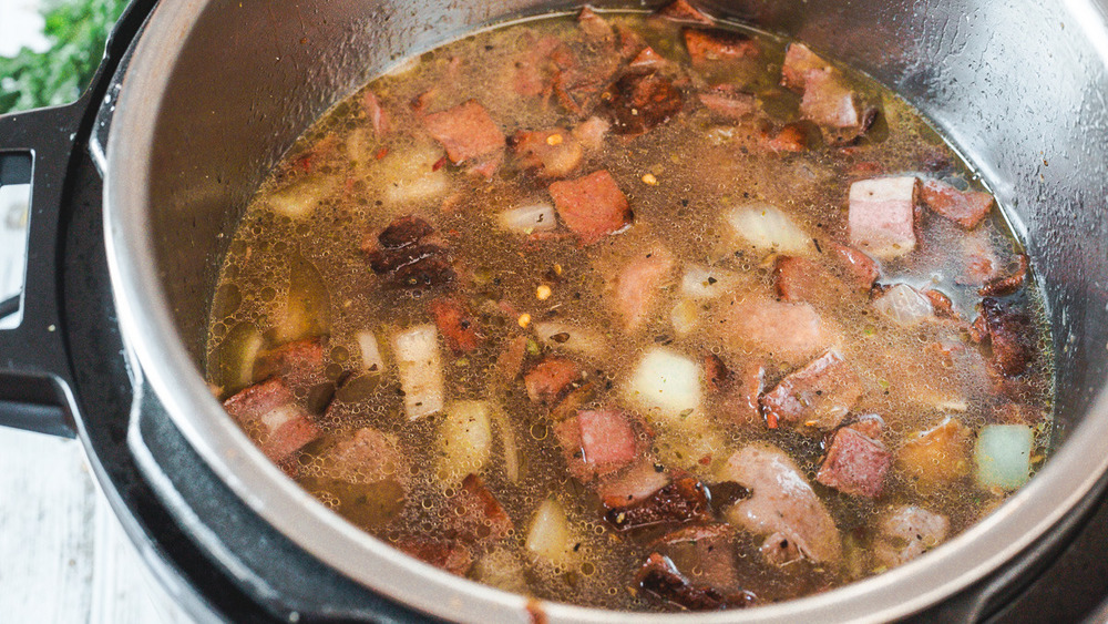 Zuppa Toscana ingredients in Instant Pot