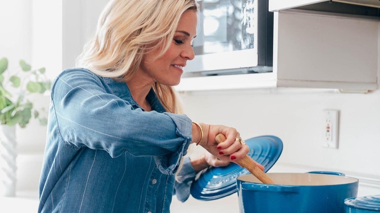 Cat Cora cooking